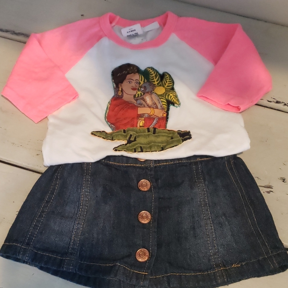 American apparel top cat and jack skirt